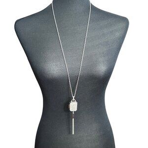 Chico's Necklace Jewelry Statement 33" Locket Miracles Long Chain